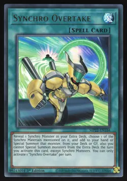 Synchro Overtake - MP22-EN164 - Ultra Rare - 1st Edition Yugioh - Image 1
