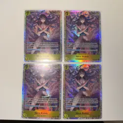 One Piece TCG EB03-055 SR Nico Robin Playset X4 English NM - Image 1