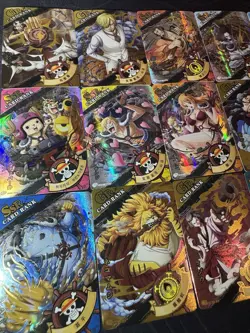 One Piece Set of 18 Collectible Character Anime GR Gold Cards CCG Luffy Nami - Image 2