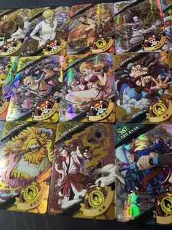 One Piece Set of 18 Collectible Character Anime GR Gold Cards CCG Luffy Nami - Image 3