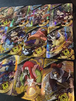 One Piece Set of 18 Collectible Character Anime GR Gold Cards CCG Luffy Nami - Image 5