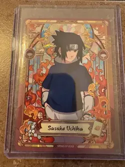 Sasuke Uchiha NRSA01-SP-002L5 Naruto Kayou Heavens Scroll English Card NM - Image 1