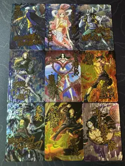One Piece 9 Collectible Character Anime Foiled Cards CCG Manga Limited Edition - Image 1