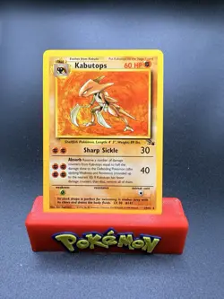 Kabutops 24/62 Pokemon Card Fossil WOTC Non Holo Rare LP/NM - Image 1