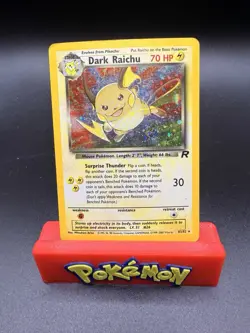 Dark Raichu 83/82 Team Rocket WoTC Holo Rare MP with SWIRL - Pokemon Card-c - Image 1