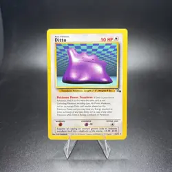 Pokemon TCG Ditto 18/62 Non-Holo Rare Fossil Vintage WOTC Card NM Near Mint -c - Image 1