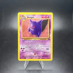 Vintage Gengar Pokemon Fossil 20/62 1999 Non Holo Rare Card LP/NM -c - Image 1