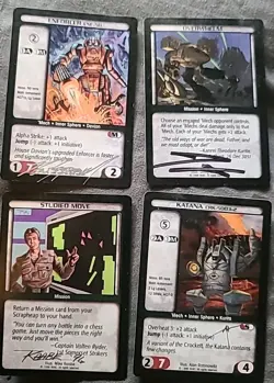 ​1996 WotC BattleTech CCG Limited NM Artist Signed 18-Card Lot 2x Atlas Rare - Image 2