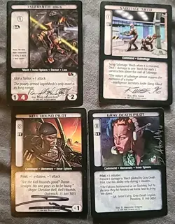 ​1996 WotC BattleTech CCG Limited NM Artist Signed 18-Card Lot 2x Atlas Rare - Image 4
