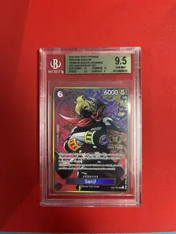 2025 ONE PIECE PROMO CARDS PREM BANDAI JPN 2ND ANN. SET #OP07-064 SANJI BGS 9.5 - Image 1