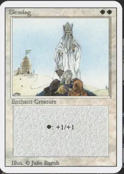 Magic The Gathering, Blessing, Revised Edition, Regular - Image 1