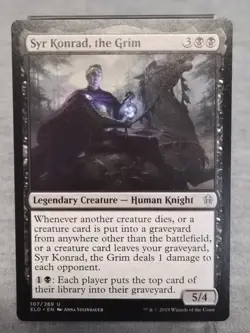 MTG Magic the Gathering Syr Konrad, the Grim (107/269) Throne of Eldraine - Image 1