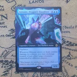 Kitsune, Dragon's Daughter - Foil Extended Art TMT NM MTG - Image 1