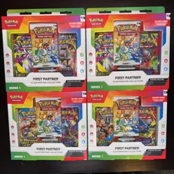 🦖Pokemon TCG First Partner Illustration Series 1 lot of 4! IN HAND SHIPS NOW - Image 1