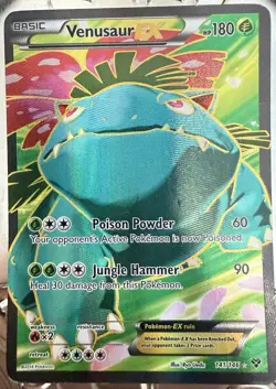 Pokemon Venusaur EX Full Art Holo Card 141/146 2014 XY Base Set - Image 2
