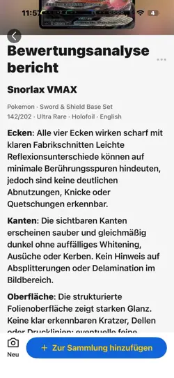 Pokemon Karte Snorlax VMAX RRR Full Art Holo Gem Mint PSA 10 Moglich - Image 4