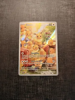 Pokemon TCG Twilight Masquerade Eevee Illustration Rare 188/167 Pack Fresh Mint! - Image 1