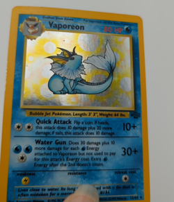 Pokemon Vaporeon Jungle Holo Rare 12/64 80 HP Unlimited 1999 Wizards English - Image 2