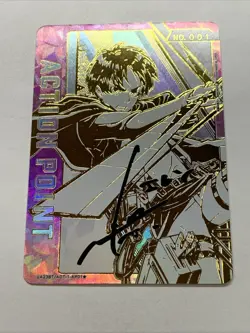 Eren Attack On Titan UNION ARENA Action Point FOIL Japan Card Gold Rare Signed - Image 5