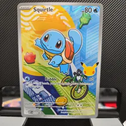 First Partner Illustration Squirtle Promo Full Art Holo 037 Pokemon TCG - Image 1