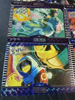 One Piece 8 Collectible Character Anime Foiled Cards CCG Manga Movie Full Art - Image 5