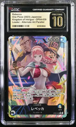 CGC 10 Pristine Rebecca Op04-039 Alternate Art Parallel One Piece Japanese - Image 1
