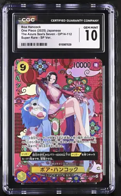 CGC 10 Boa Hancock Op14-112 SP Alt The Azure Sea's Seven One Piece Japanese - Image 1