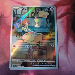Pokemon Ralts SV01 Scarlet & Violet 211/198 Illustration Rare Holo Psyshot Card - Image 1