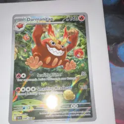 Pokemon Darmanitan Illustration Rare Holo Card 098/086 Sv: Black Bolt 140 HP - Image 1