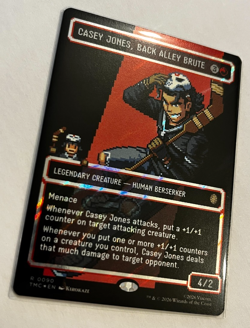 MTG – TMNT – Casey Jones, Back Alley Brute Pixel Surge Foil – Rare 0090 - Image 2
