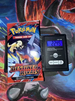 Pokemon Destined Rivals HEAVY 22.45!!!!!!! Sleeved Booster Pack - Image 1