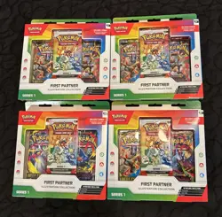 Pokemon TCG First Partner Illustration Collection Series 1 New Sealed Lot of 4🚨 - Image 1