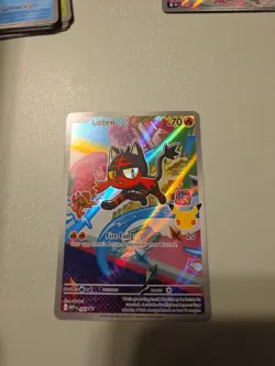 Pokemon TCG - Litten - First Partner Illustration Promo 044 30th Anniversary - Image 1