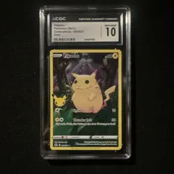 Pokemon TCG Pikachu celebrations(2021) 005/025 CGC Gem Mint 10 - Image 1