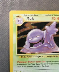 Muk - 13/62 - Holo Rare - Unlimited Edition Fossil Pokemon WoTC Vintage TCG - Image 3