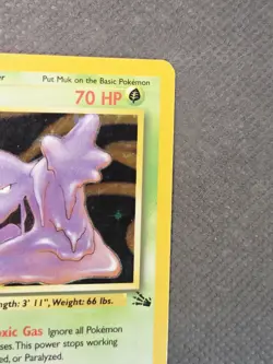 Muk - 13/62 - Holo Rare - Unlimited Edition Fossil Pokemon WoTC Vintage TCG - Image 4
