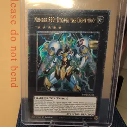 YUGIOH RA04-EN251 Number S39: Utopia the Lightning Quarter Century Secret RareNM - Image 1