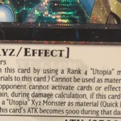 YUGIOH RA04-EN251 Number S39: Utopia the Lightning Quarter Century Secret RareNM - Image 2