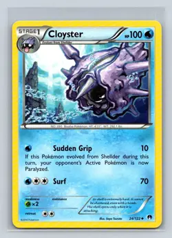 Cloyster #24/122 XY: BREAKpoint Uncommon - Pokemon Card D23 - Image 1