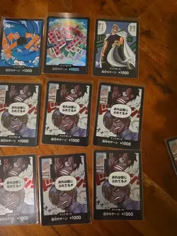 132x Japanese One Piece TCG Holo and Regular Don!! Mixed card lot - Image 3
