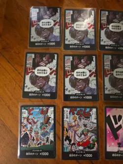 132x Japanese One Piece TCG Holo and Regular Don!! Mixed card lot - Image 4