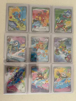 Pokemon 2026 First Partner Illustration Collection Series 1 Promos Set 9 Cards - Image 1