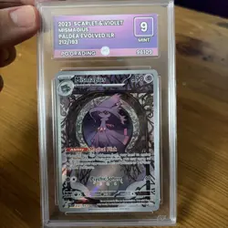 Pokemon Graded Card Mismagius Paldea Evolved 212/193 PG 9 Mint Holo - Image 1