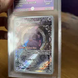 Pokemon Graded Card Mismagius Paldea Evolved 212/193 PG 9 Mint Holo - Image 3