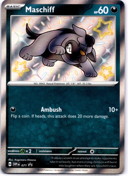 Pokemon TCG Maschiff 071 Sv Scarlet & Violet Promo Cards Holo Rare Near Mint - Image 1