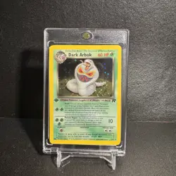 2000 Pokemon Dark Arbok Holo Rare 1st Ed. Team Rocket Card 2/82 NM - Image 1