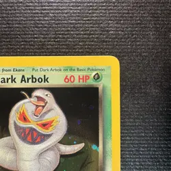 2000 Pokemon Dark Arbok Holo Rare 1st Ed. Team Rocket Card 2/82 NM - Image 4