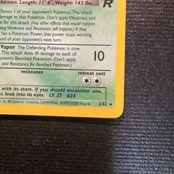 2000 Pokemon Dark Arbok Holo Rare 1st Ed. Team Rocket Card 2/82 NM - Image 5