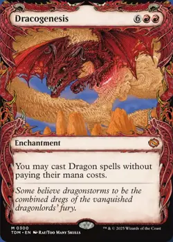 1x Dracogenesis (0300) - Foil - Showcase Light Play MTG Magic - Kid Icarus - - Image 1