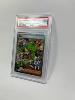 2024 POKEMON PAF EN-PALDEAN FATES SPECIAL ILLUSTRATION RARE #236 CLIVE PSA 9 - Image 3